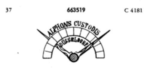 ALPHONS CUSTODIS DÜSSELDORF Logo (DPMA, 07.12.1953)