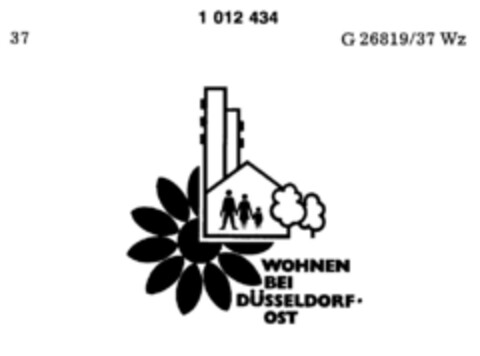 WOHNEN BEI DÜSSELDORF-OST Logo (DPMA, 04/02/1979)