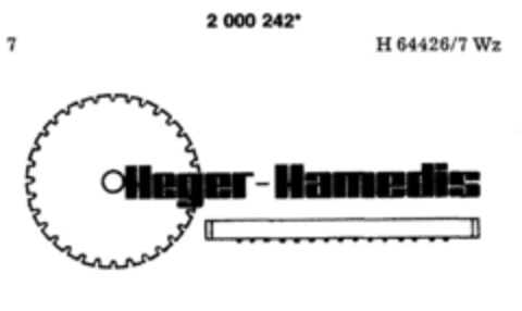 Heger - Hamedis Logo (DPMA, 10/27/1990)