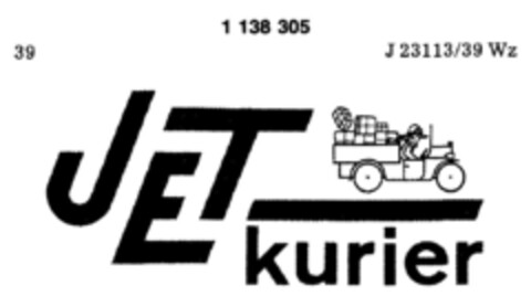 JET kurier Logo (DPMA, 15.07.1988)
