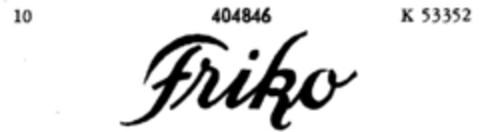 Friko Logo (DPMA, 26.01.1929)