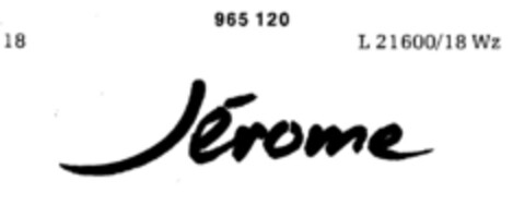 Jérome Logo (DPMA, 03/11/1977)