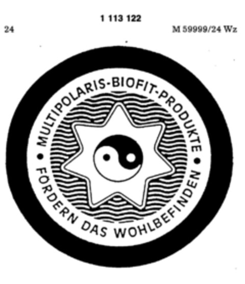 MULTIPOLARIS-BIOFIT-PRODUKTE   FÖRDERN DAS WOHLBEFINDEN Logo (DPMA, 29.01.1987)