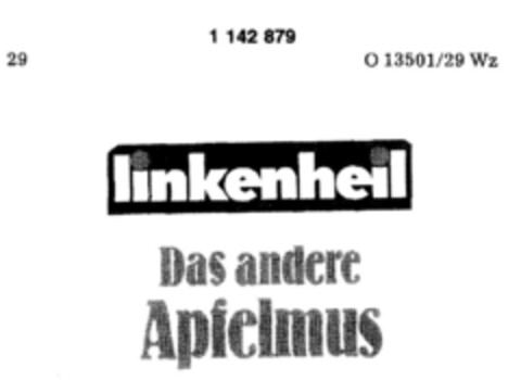 linkenheil Das andere Apfelmus Logo (DPMA, 29.08.1988)