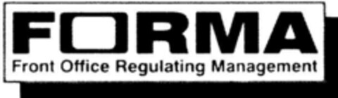 FORMA Front Office Regulating Management Logo (DPMA, 21.06.1994)