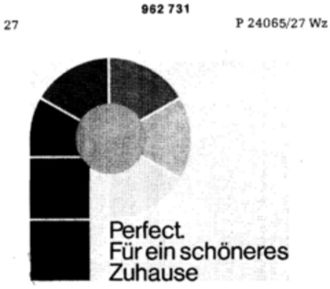 Perfect. Für ein schöneres Zuhause Logo (DPMA, 08.09.1976)