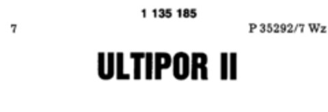 ULTIPOR II Logo (DPMA, 13.06.1987)