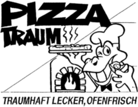 PIZZA TRAUM TRAUMHAFT LECKER, OFENFRISCH Logo (DPMA, 02/21/1992)