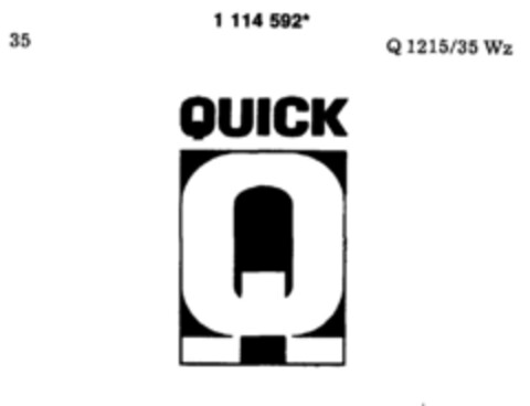 QUICK Q Logo (DPMA, 29.04.1987)