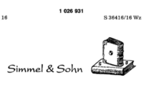 Simmel&Sohn Logo (DPMA, 06/26/1981)