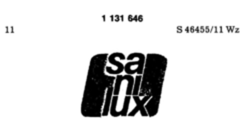 sa ni lux Logo (DPMA, 03/29/1988)