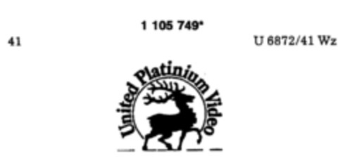 United Platinium Video Logo (DPMA, 12.02.1987)