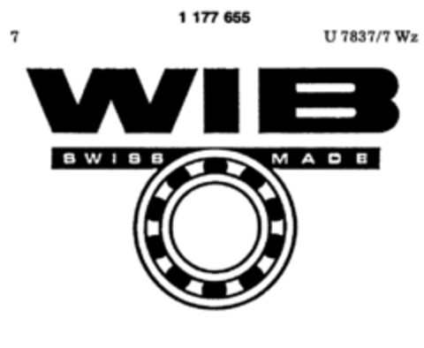 WIB SWISS MADE Logo (DPMA, 23.05.1990)