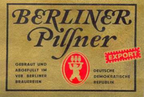 BERLINER Pilsner EXPORT Logo (DPMA, 30.01.1964)