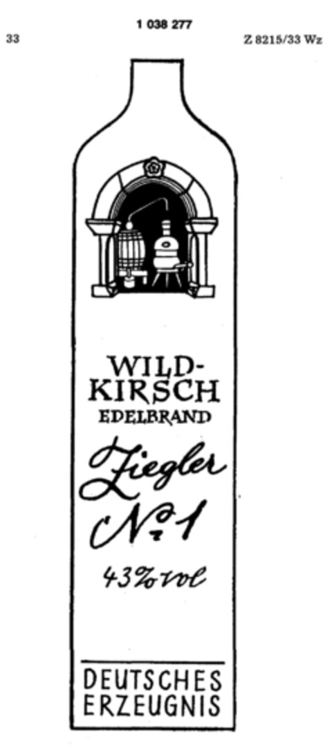 WILD-KIRSCH EDELBRAND Ziegler Nr.1 Logo (DPMA, 06.08.1981)