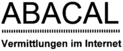 ABACAL Vermittlungen im Internet Logo (DPMA, 05/31/2001)