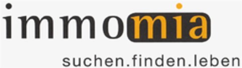 immomia suchen.finden.leben Logo (DPMA, 06.05.2009)