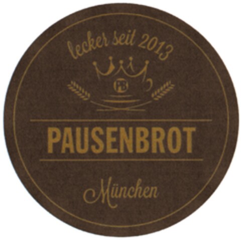 lecker seit 2013 PAUSENBROT München Logo (DPMA, 26.09.2013)