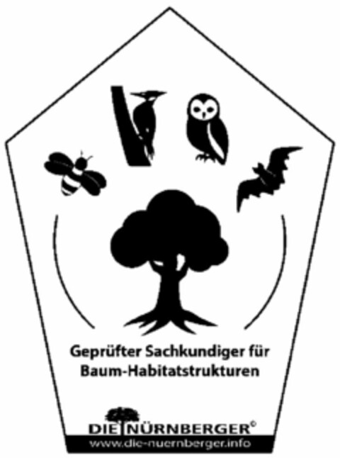 Geprüfter Sachkundiger für Baum-Habitatstrukturen Logo (DPMA, 05.06.2014)