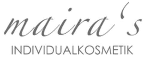 maira's INDIVIDUALKOSMETIK Logo (DPMA, 06/02/2015)