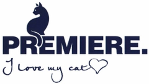 PREMIERE. I love my cat Logo (DPMA, 01/19/2018)