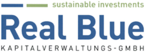 Real Blue KAPITALVERWALTUNGS-GMBH sustainable investments Logo (DPMA, 20.02.2021)