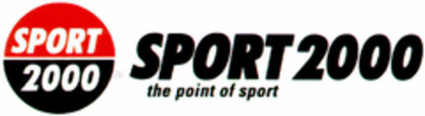 SPORT 2000 the point of sport Logo (DPMA, 20.03.1995)