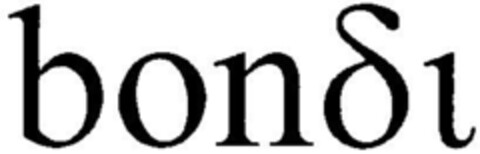 bondi Logo (DPMA, 09.01.1997)