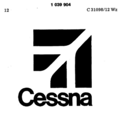 Cessna Logo (DPMA, 10.04.1982)