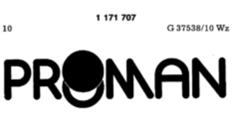 PROMAN Logo (DPMA, 12/09/1989)