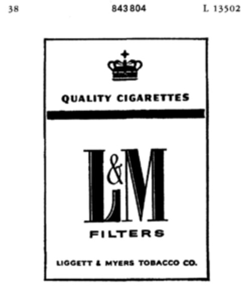 L&M FILTERS Logo (DPMA, 09/23/1965)