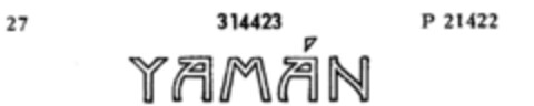 YAMAN Logo (DPMA, 06.03.1924)