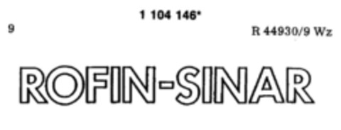 ROFIN-SINAR Logo (DPMA, 12/11/1986)