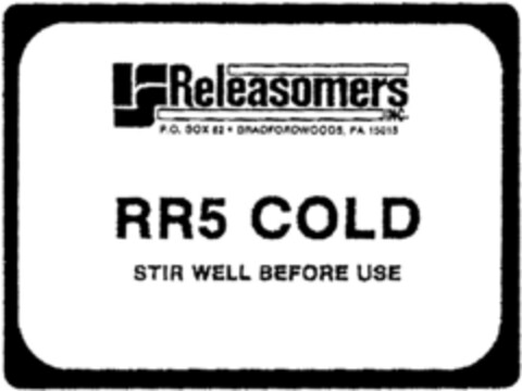 Releasomers RR5 COLD Logo (DPMA, 04/22/1991)