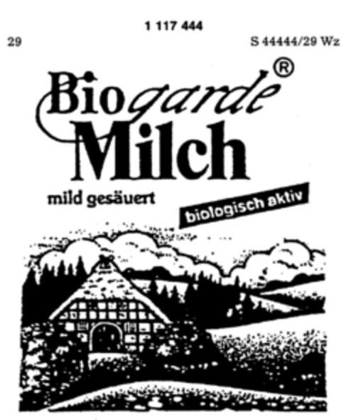 Biogarde  Milch Logo (DPMA, 18.02.1987)