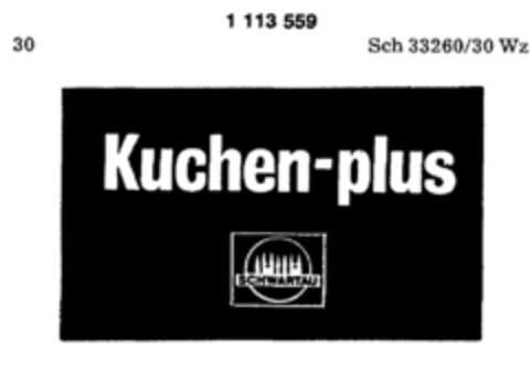 Kuchen-plus SCHWARTAU Logo (DPMA, 03/05/1987)