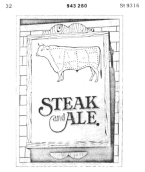 STEAK and ALE Logo (DPMA, 03.05.1971)