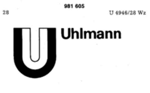 Uhlmann Logo (DPMA, 21.06.1978)