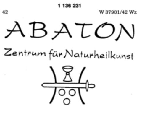 ABATON Zentrum für Naturheilkunst Logo (DPMA, 01.03.1988)