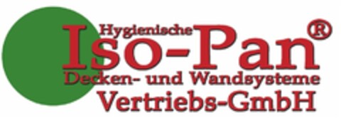 Iso-Pan Vertriebs GmbH Hygienische Decken- und Wandsysteme Logo (DPMA, 21.06.2011)