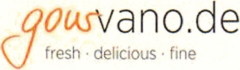 gourvano.de fresh · delicious · fine Logo (DPMA, 24.12.2014)
