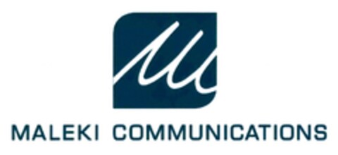 M MALEKI COMMUNICATIONS Logo (DPMA, 07.02.2017)