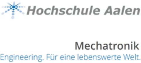 Hochschule Aalen Mechatronik Engineering. Für eine lebenswerte Welt. Logo (DPMA, 23.11.2022)