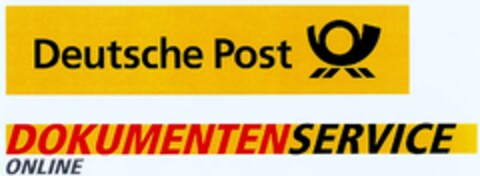 Deutsche Post DOKUMENTENSERVICE ONLINE Logo (DPMA, 12/04/2002)