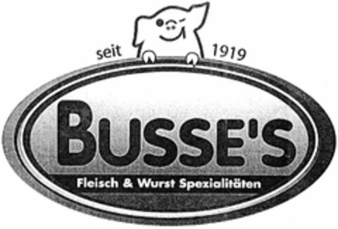 BUSSE'S Fleisch & Wurst Spezialitäten seit 1919 Logo (DPMA, 06/20/2003)