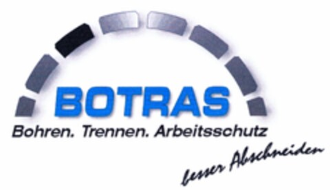 BOTRAS Bohren. Trennen. Arbeitsschutz Logo (DPMA, 05.08.2003)