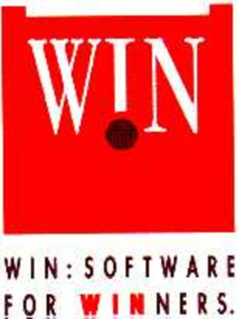 WIN: SOFTWARE FOR WINNERS. Logo (DPMA, 03/24/1995)