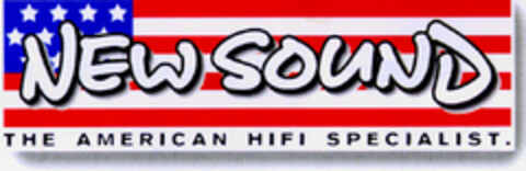 NEW SOUND THE AMERICAN HIFI SPECIALIST Logo (DPMA, 30.04.1997)