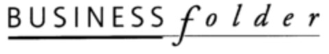 B U S I N E S S f o l d e r Logo (DPMA, 15.07.1998)