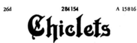 Chiclets Logo (DPMA, 02/09/1922)